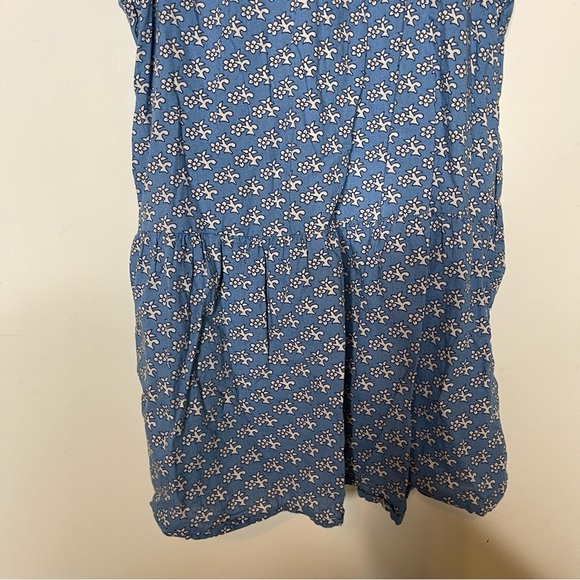SEA Girls Flowers All Over Ruffled Flutter Sleeves Dress in Blue sz 6 - Picture 3 of 7
